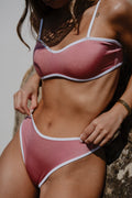 Biquíni Top com Clorete Rosa Brilhos